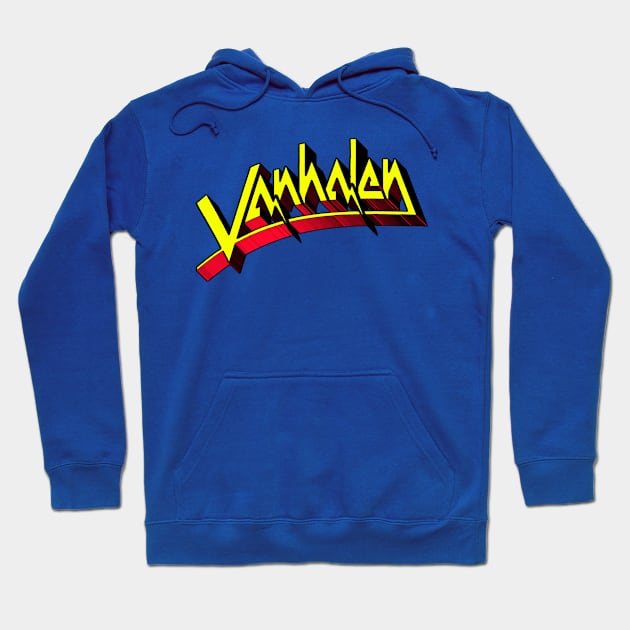 Van Halen - Original First Album VH logo Superhero Style Hoodie by RetroZest